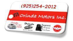 Orinda Motors Customer Rewards Card Program